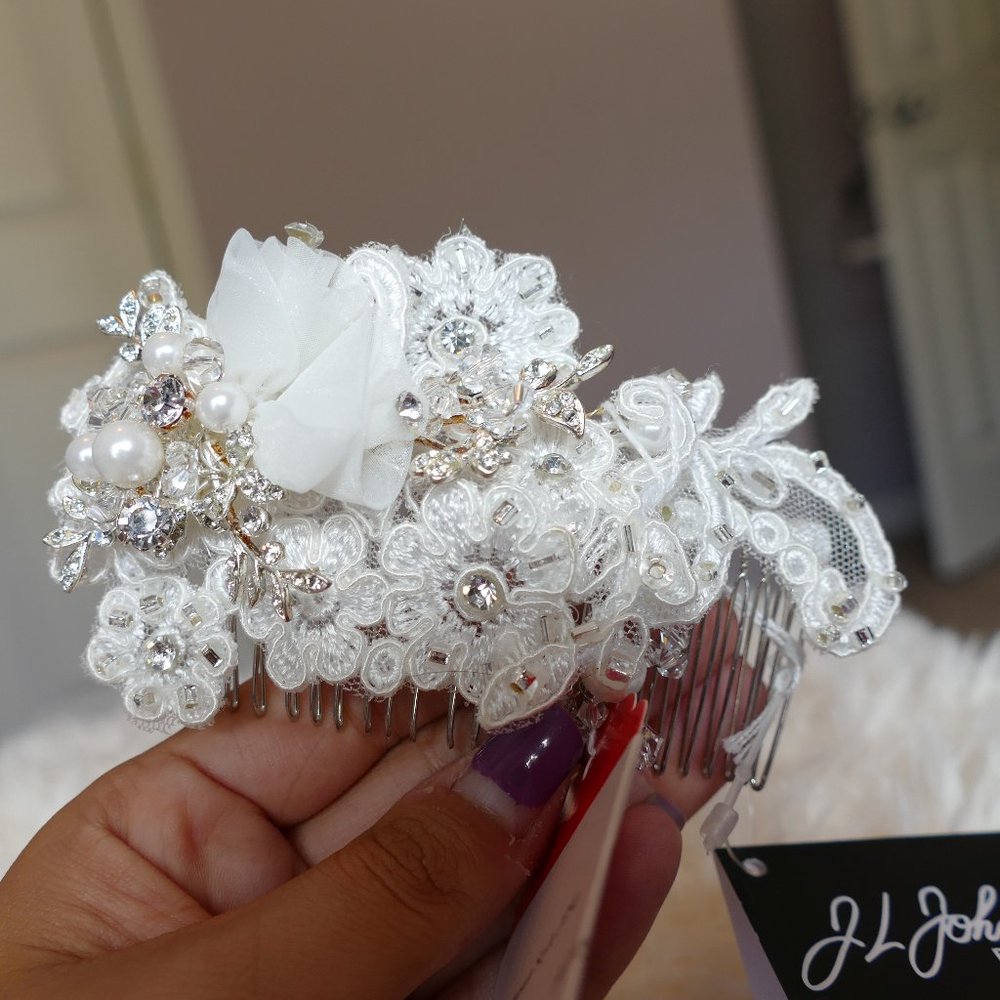 JL Johnson Bridal hair piece